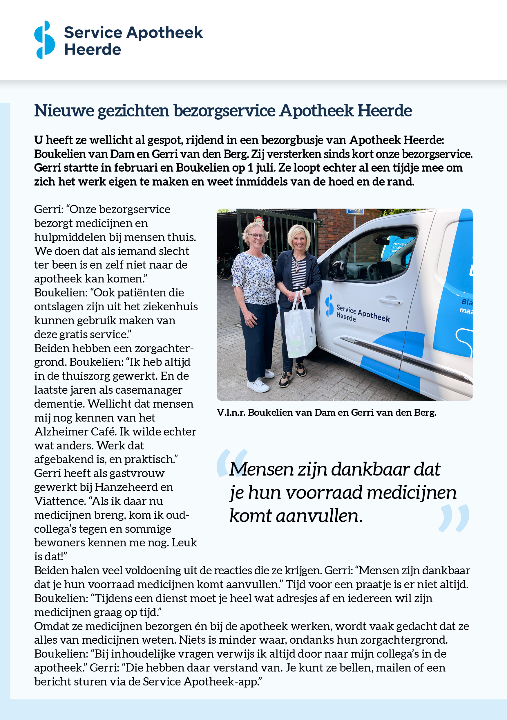 Informatiefolder Gezondheidscentrum Heerde | Zomer 2023