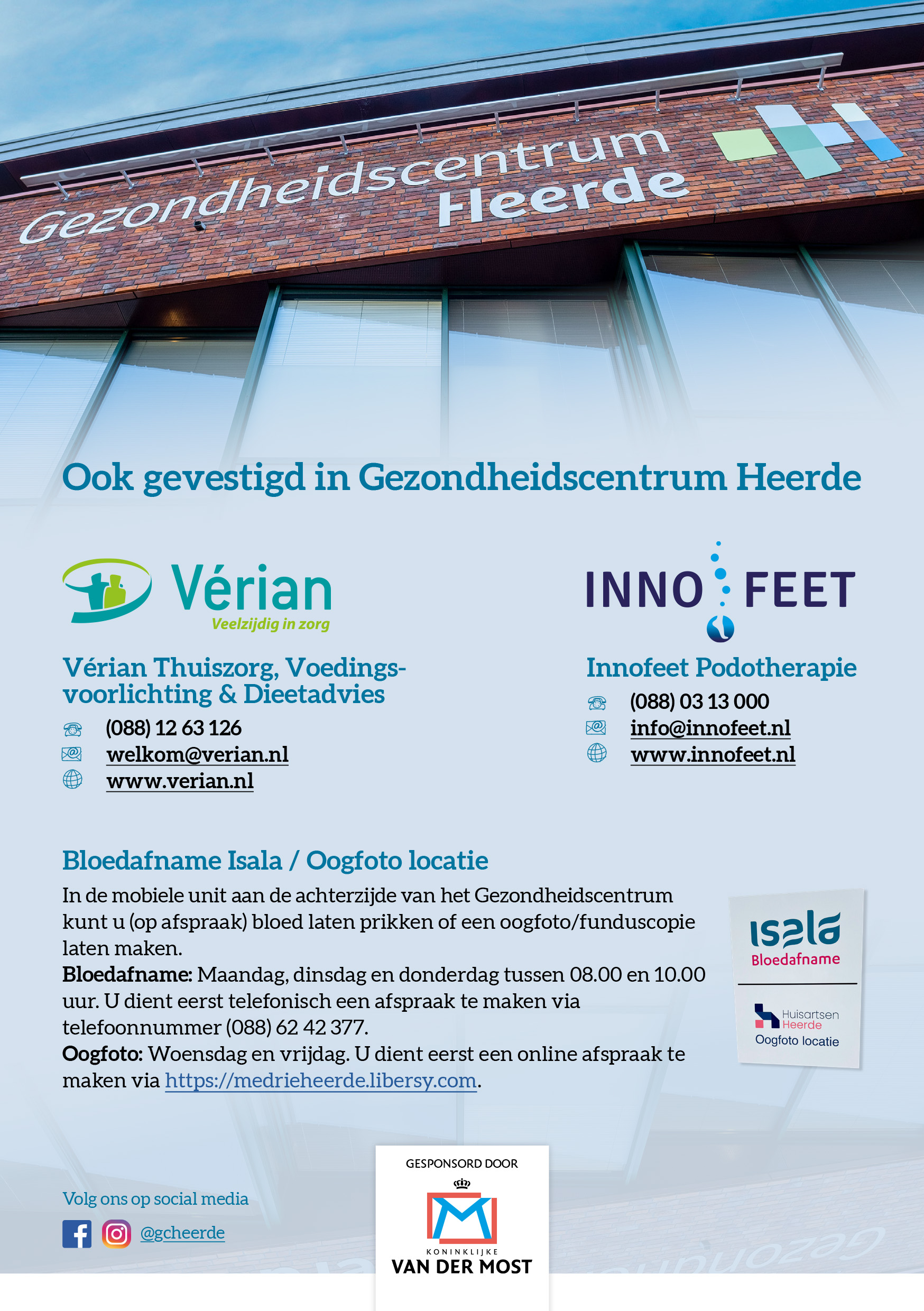 Informatiefolder Gezondheidscentrum Heerde | Zomer 2023